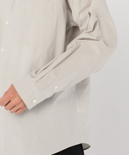 Morris & Sons（モリスアンドサンズ）の「【MORRIS & SONS】長袖レギュラーカラーシャツ PSW MEN（シャツ/ブラウス・メンズ・ライトグレー/カーキ・1/2/3）」の10枚目の写真