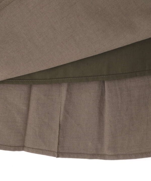 N.（N. Natural Beauty Basic）（エヌエヌナチュラルビューティーベーシック）の「【S Size Line】バックレースアップ麻混スカート（スカート・レディース・ホワイト/カーキ/ピンク・SMALL/MEDIUM）」の18枚目の写真