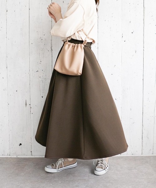 moi tytto（モイテュット）の「ハリ感高見えスカート（スカート・レディース・ブラック/ブラウン・FREE）」の9枚目の写真