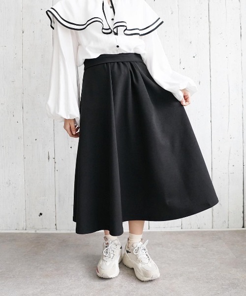 moi tytto（モイテュット）の「ハリ感高見えスカート（スカート・レディース・ブラック/ブラウン・FREE）」の16枚目の写真