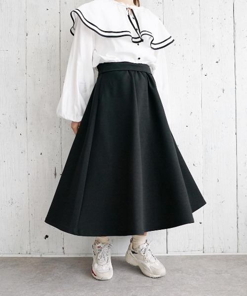 moi tytto（モイテュット）の「ハリ感高見えスカート（スカート・レディース・ブラック/ブラウン・FREE）」の13枚目の写真