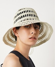 【La Maison de Lyllis】TULIP HAT /手編みハット ブリムワイヤー入り 2211037