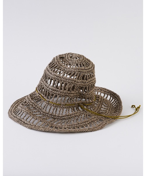 La Maison de Lyllis（メゾンドリリス）の「【La Maison de Lyllis】TULIP HAT /手編みハット ブリムワイヤー入り 2211037（ハット・レディース・オフホワイト/カーキ/キャメル/ワイン・FREE）」の22枚目の写真