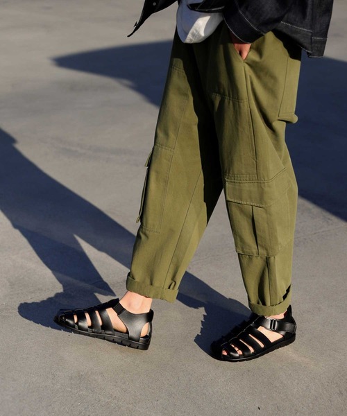 antiqua（アンティカ）の「グルカサンダル（サンダル・メンズ・ブラック・26.0cm/27.0cm/28.0cm）」の3枚目の写真