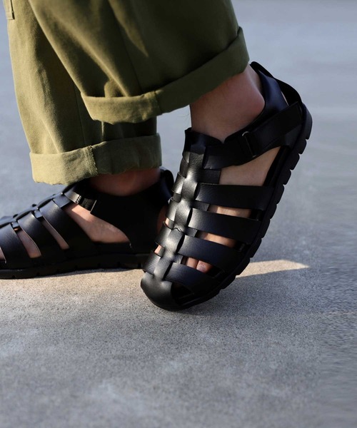 antiqua（アンティカ）の「グルカサンダル（サンダル・メンズ・ブラック・26.0cm/27.0cm/28.0cm）」の6枚目の写真