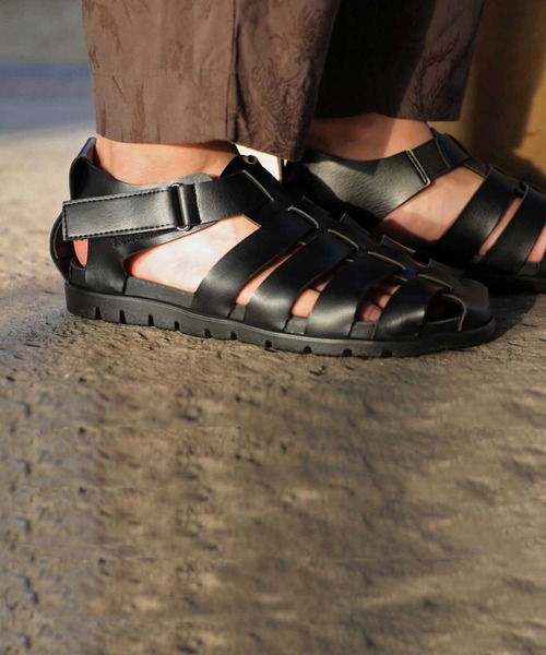 antiqua（アンティカ）の「グルカサンダル（サンダル・メンズ・ブラック・26.0cm/27.0cm/28.0cm）」の9枚目の写真