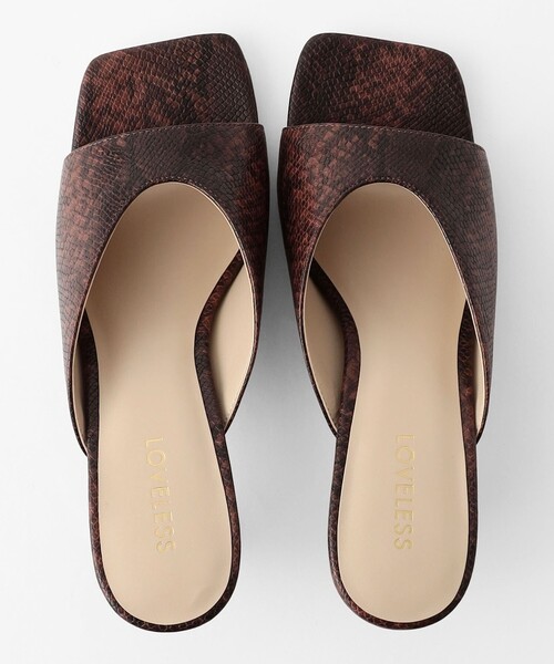 LOVELESS（ラブレス）の「スクエアトゥサンダル（サンダル・レディース・ブラウン/シルバー・S/M/L）」の7枚目の写真