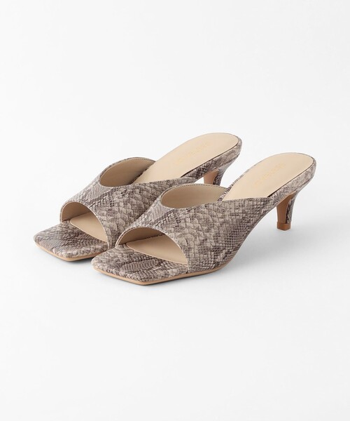 LOVELESS（ラブレス）の「スクエアトゥサンダル（サンダル・レディース・ブラウン/シルバー・S/M/L）」の5枚目の写真