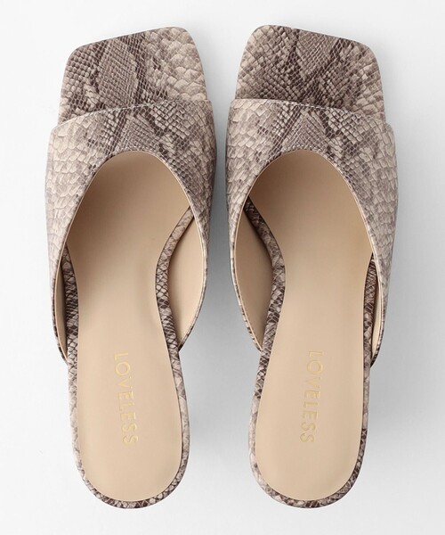 LOVELESS（ラブレス）の「スクエアトゥサンダル（サンダル・レディース・ブラウン/シルバー・S/M/L）」の6枚目の写真