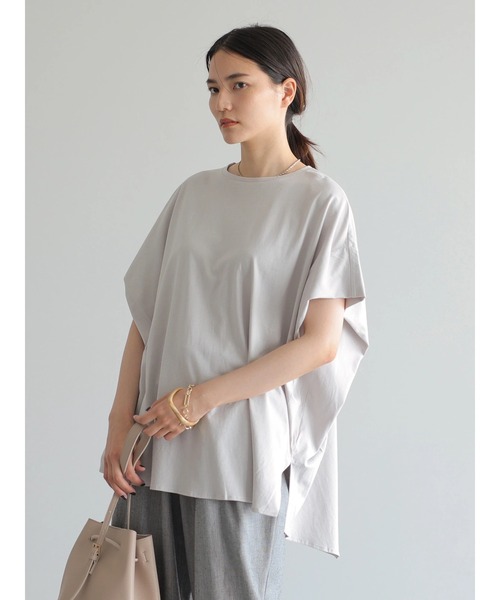 AMERICAN HOLIC(アメリカンホリック)の「変形ショートスリーブプルオーバー *〇(Tシャツ/カットソー・レディース・ライトグレー/ブラック/オフホワイト/サックスブルー/イエロー・M/L)」の9枚目の写真