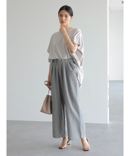 AMERICAN HOLIC(アメリカンホリック)の「変形ショートスリーブプルオーバー *〇(Tシャツ/カットソー・レディース・ライトグレー/ブラック/オフホワイト/サックスブルー/イエロー・M/L)」の11枚目の写真