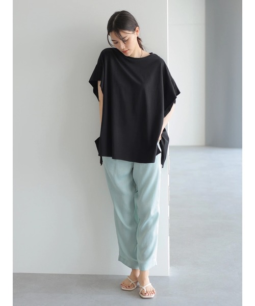 AMERICAN HOLIC(アメリカンホリック)の「変形ショートスリーブプルオーバー *〇(Tシャツ/カットソー・レディース・ライトグレー/ブラック/オフホワイト/サックスブルー/イエロー・M/L)」の17枚目の写真