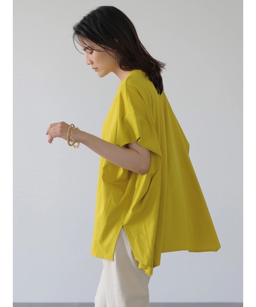 AMERICAN HOLIC(アメリカンホリック)の「変形ショートスリーブプルオーバー *〇(Tシャツ/カットソー・レディース・ライトグレー/ブラック/オフホワイト/サックスブルー/イエロー・M/L)」の19枚目の写真