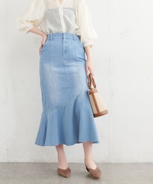 natural couture | 【WEB限定】アシメフレアデニムスカート(デニムスカート)