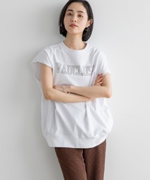 LOWRYS FARM | ミニウラケプリントロゴフレンチスリーブ　948730(Tシャツ/カットソー)