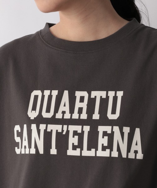 LOWRYS FARM（ローリーズファーム）の「ミニウラケプリントロゴフレンチスリーブ　948730（Tシャツ/カットソー・レディース・オフホワイト/チャコールグレー/グリーン/グレー・FREE）」の12枚目の写真