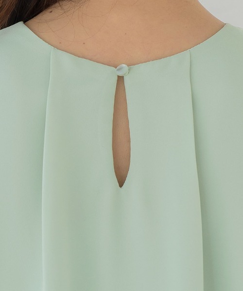 Pierrot（ピエロ）の「Aラインノースリーブブラウス（シャツ/ブラウス・レディース・ブラック/グレー/オフホワイト/ミント・M/L）」の7枚目の写真