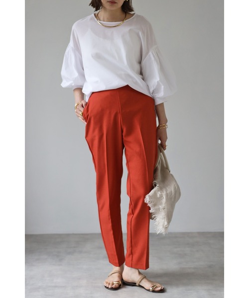 Bonjour Sagan（ボンジュールサガン）の「バルーンスリーブチュニック（チュニック・レディース・ブラック/オフホワイト/ブルー・FREE）」の12枚目の写真