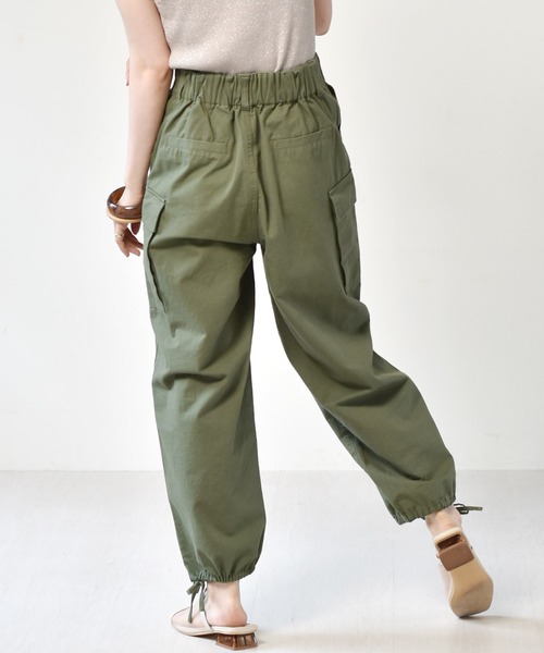 RETRO GIRL（レトロガール）の「カーゴパンツ（カーゴパンツ・レディース・ダークグリーン/アイボリー/ライトグリーン・FREE）」の11枚目の写真