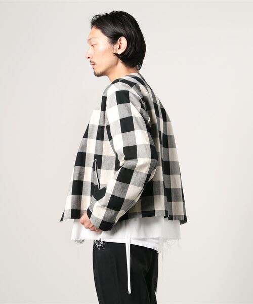 VETEMENTS バッファローチェック オーバーサイズシャツブルゾン