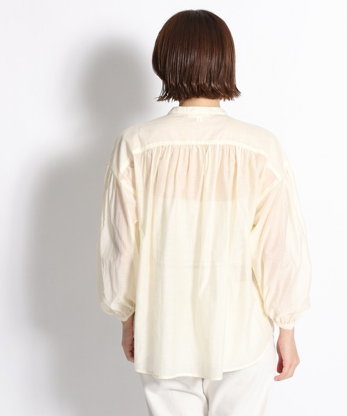 niko and（ニコアンド）の「シアーギャザーブラウス（シャツ