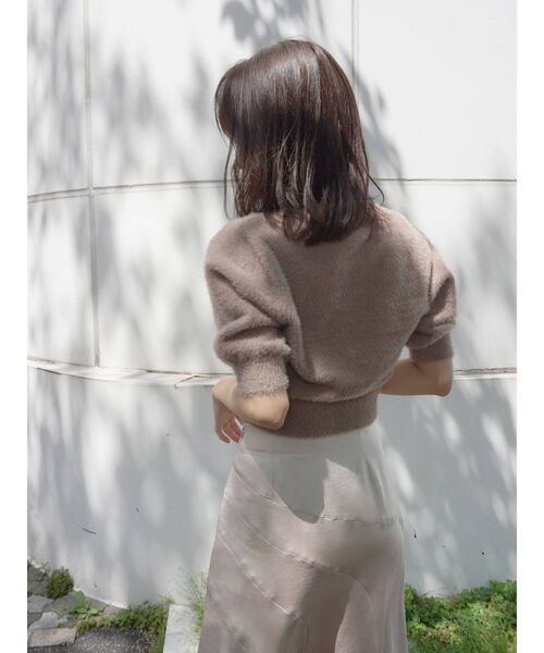 MERCURYDUO(マーキュリーデュオ)の「サテンドレープカッティングスカート(スカート・レディース・ベージュ/イエロー/ラベンダー・SMALL/MEDIUM)」の7枚目の写真