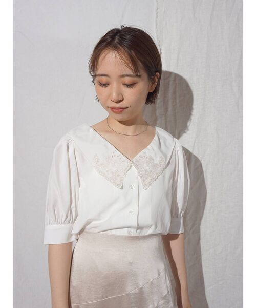 MERCURYDUO(マーキュリーデュオ)の「サテンドレープカッティングスカート(スカート・レディース・ベージュ/イエロー/ラベンダー・SMALL/MEDIUM)」の13枚目の写真