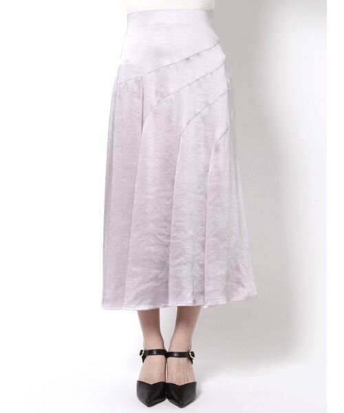 MERCURYDUO(マーキュリーデュオ)の「サテンドレープカッティングスカート(スカート・レディース・ベージュ/イエロー/ラベンダー・SMALL/MEDIUM)」の16枚目の写真