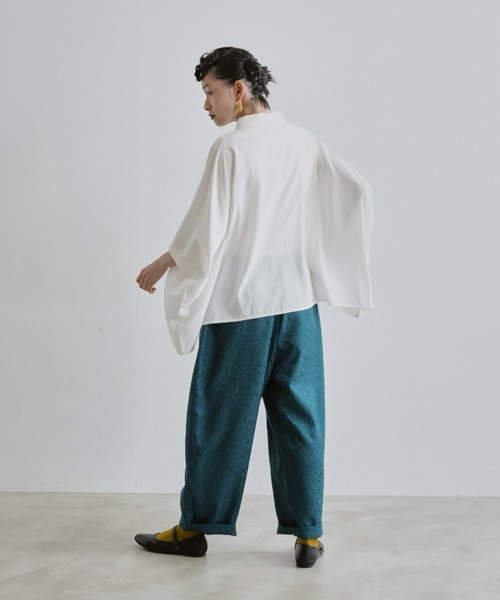 manana suerte（マニャーナスエルテ）の「ポンチョシャツ（シャツ/ブラウス・レディース・ブラック/オフホワイト・FREE）」の16枚目の写真