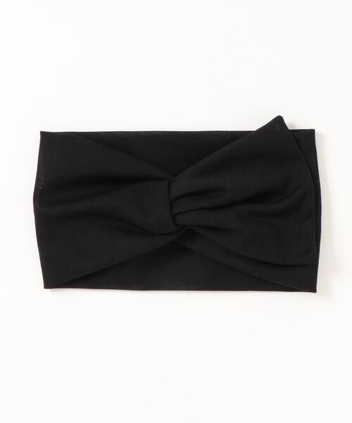 Three Four Time（ｽﾘｰﾌｫｰﾀｲﾑ）の「ワンリボンターバン（ヘアバンド・レディース・ブラック/グレー/パープル・FREE）」の7枚目の写真