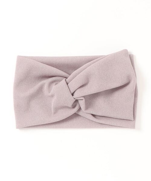 Three Four Time（ｽﾘｰﾌｫｰﾀｲﾑ）の「ワンリボンターバン（ヘアバンド・レディース・ブラック/グレー/パープル・FREE）」の5枚目の写真