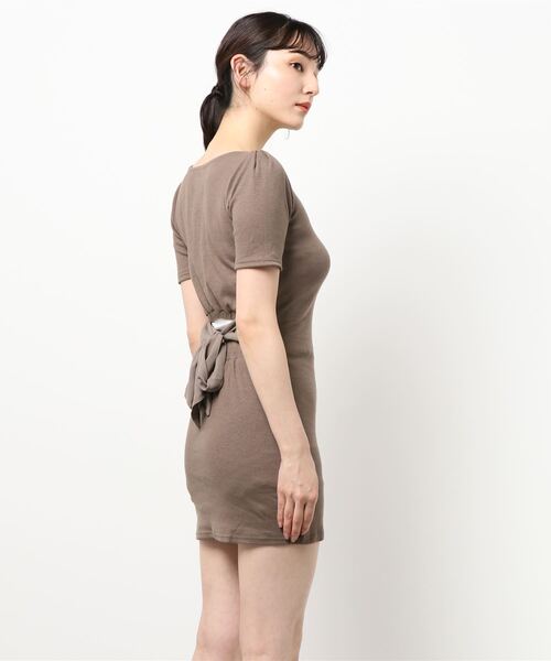 one way（ワンウェイ）の「【oneway Jeans】BACKリボンテレコワンピ