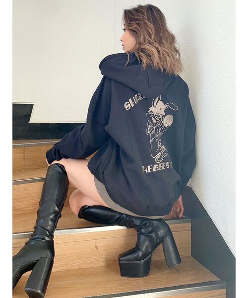 GYDA　Angel BUNNY BIGパーカーバニー ビッグパーカー新品タグ付 楽天市場】GYDA ジェイダ パーカー レディース おしゃれ