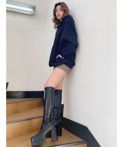 GYDA（ジェイダ）の「SHAZZY BUNNY BIG パーカー（パーカー・レディース・ブラック/ベージュ/カーキ/ピンク・FREE）」の18枚目の写真