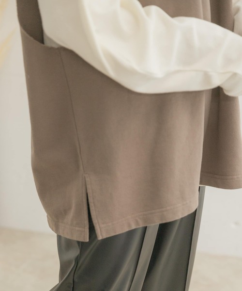 ITEMS URBANRESEARCH（アイテムズ アーバンリサーチ）の「カットオフスウェット ビッグサイズベスト（ベスト・メンズ・パープル/ブラック/モカ・MEDIUM/LARGE）」の19枚目の写真