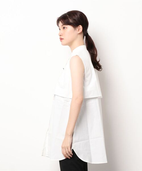 MODE ROBE(モードローブ)の「セーラーカラーノースリーブブラウス(シャツ/ブラウス・レディース・ホワイト/ベージュ・FREE)」の22枚目の写真