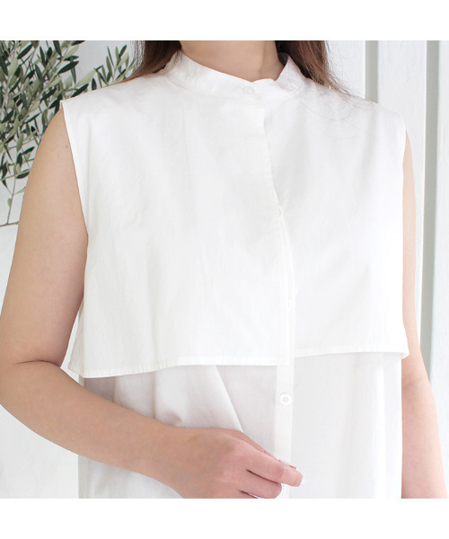 MODE ROBE(モードローブ)の「セーラーカラーノースリーブブラウス(シャツ/ブラウス・レディース・ホワイト/ベージュ・FREE)」の17枚目の写真