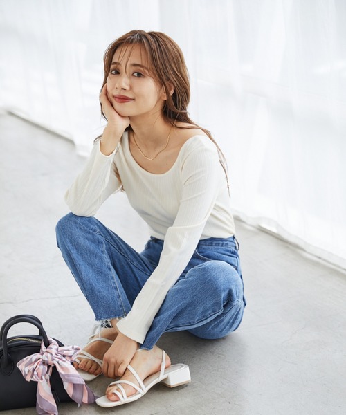 mysty woman（ミスティウーマン）の「幾何学柄スカーフ 219213（バンダナ/スカーフ・レディース・ライトブルー/ブラック/ピンク・FREE）」の16枚目の写真