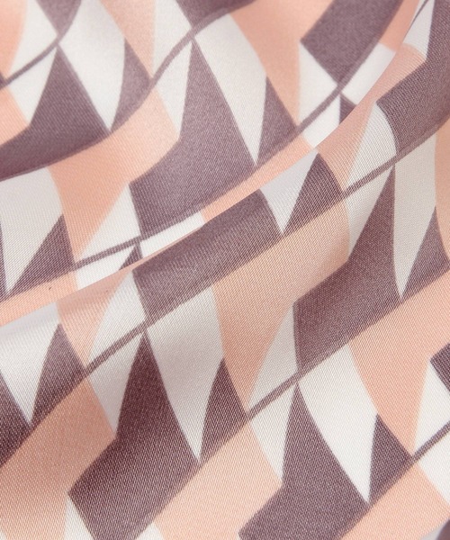 mysty woman（ミスティウーマン）の「幾何学柄スカーフ 219213（バンダナ/スカーフ・レディース・ライトブルー/ブラック/ピンク・FREE）」の11枚目の写真