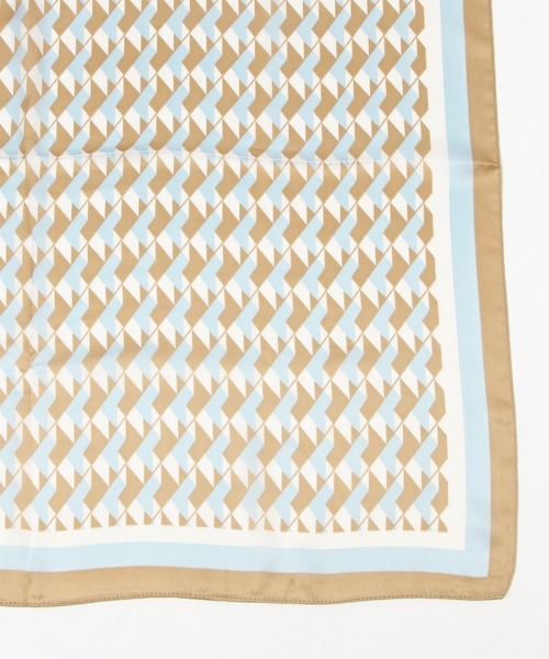 mysty woman（ミスティウーマン）の「幾何学柄スカーフ 219213（バンダナ/スカーフ・レディース・ライトブルー/ブラック/ピンク・FREE）」の9枚目の写真