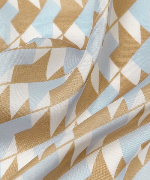 mysty woman（ミスティウーマン）の「幾何学柄スカーフ 219213（バンダナ/スカーフ・レディース・ライトブルー/ブラック/ピンク・FREE）」の19枚目の写真