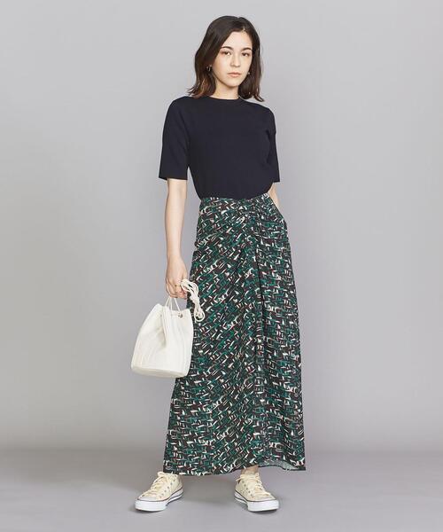 BEAUTY&YOUTH UNITED ARROWS（ビューティーアンドユースユナイテッドアローズ）の「BY ローププリントドローストスカート -ウォッシャブル-（スカート・レディース・ピンク/ケリー・SMALL/MEDIUM）」の21枚目の写真