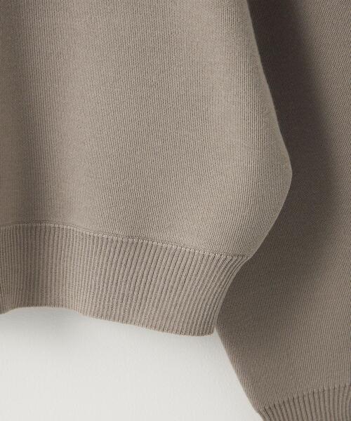 green label relaxing（グリーンレーベルリラクシング）の「＜EMMEL REFINES（エメル リファインズ）＞EM HW スウェットライクプルオーバー -ウォッシャブル-（ニット/セーター・レディース・ライトグレー/ブラック/ベージュ/ライラック・FREE）」の12枚目の写真