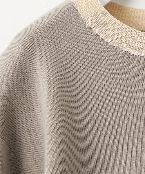 green label relaxing（グリーンレーベルリラクシング）の「＜EMMEL REFINES（エメル リファインズ）＞EM HW スウェットライクプルオーバー -ウォッシャブル-（ニット/セーター・レディース・ライトグレー/ブラック/ベージュ/ライラック・FREE）」の13枚目の写真