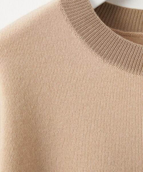 green label relaxing（グリーンレーベルリラクシング）の「＜EMMEL REFINES（エメル リファインズ）＞EM HW スウェットライクプルオーバー -ウォッシャブル-（ニット/セーター・レディース・ライトグレー/ブラック/ベージュ/ライラック・FREE）」の14枚目の写真