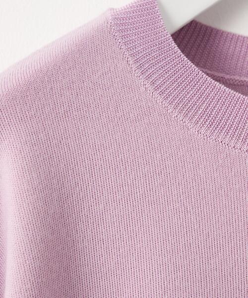 green label relaxing（グリーンレーベルリラクシング）の「＜EMMEL REFINES（エメル リファインズ）＞EM HW スウェットライクプルオーバー -ウォッシャブル-（ニット/セーター・レディース・ライトグレー/ブラック/ベージュ/ライラック・FREE）」の15枚目の写真