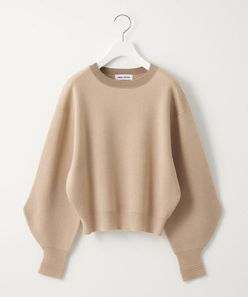 green label relaxing（グリーンレーベルリラクシング）の「＜EMMEL REFINES（エメル リファインズ）＞EM HW スウェットライクプルオーバー -ウォッシャブル-（ニット/セーター・レディース・ライトグレー/ブラック/ベージュ/ライラック・FREE）」の9枚目の写真