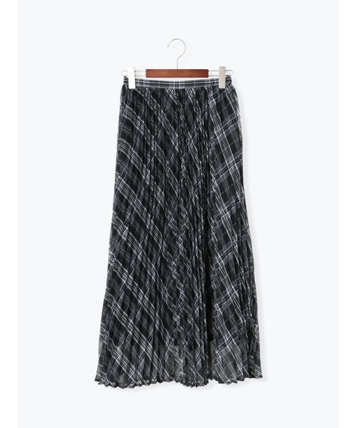 Te chichi（テチチ）の「シアーチェックプリーツスカート（スカート・レディース・チャコール/ベージュ・ﾌﾘ-）」の11枚目の写真