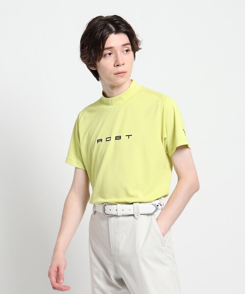 adabat(アダバット)の「◆【coolcore(R)(クールコア)/UVカット】バックデザイン モックネックプルオーバー(Tシャツ/カットソー・メンズ・黄緑系/ネイビー・46/48/50)」の15枚目の写真