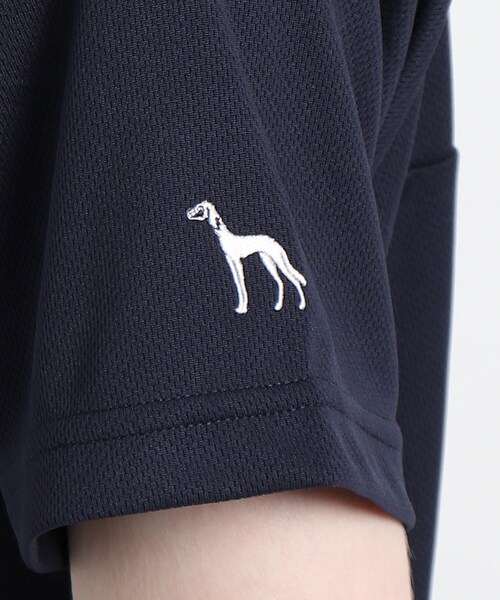 adabat(アダバット)の「◆【coolcore(R)(クールコア)/UVカット】バックデザイン モックネックプルオーバー(Tシャツ/カットソー・メンズ・黄緑系/ネイビー・46/48/50)」の4枚目の写真